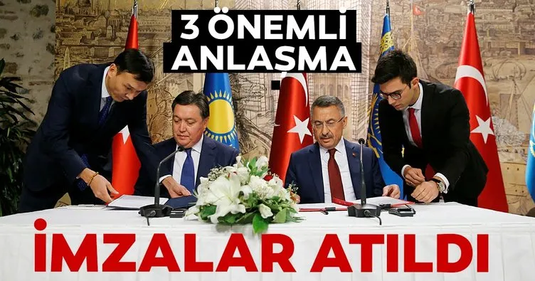 Türkiye ile Kazakistan arasında 3 anlaşma imzalandı