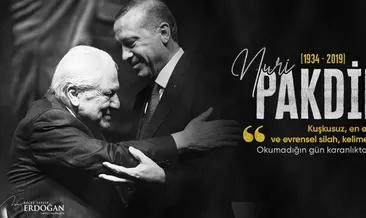 Başkan Erdoğan’dan Nuri Pakdil paylaşımı