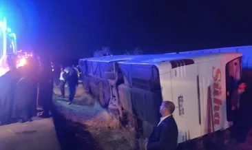 Nevşehir’de otobüs devrildi: 17 yaralı