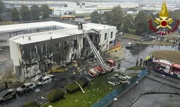 İtalya’da şoke eden kaza! Milyarderin jeti binaya çakıldı