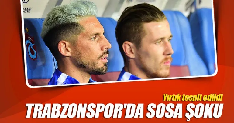 Trabzonspor’da Sosa şoku