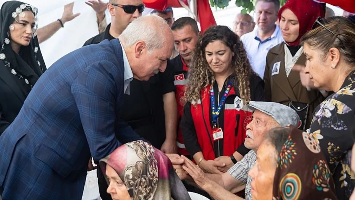 TBMM Başkanı Kurtulmuş, Ayşenur Ezgi Eygi'nin ailesine taziye ziyaretinde konuştu