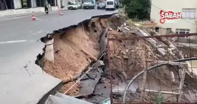 Ankara’da bir inşaatın istinat duvarı çöktü | Video