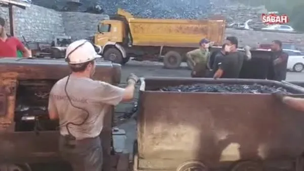 Madenciler, Cumhurbaşkanı Erdoğan'ın vereceği müjdeyi bekliyor! | Video