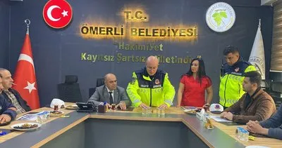 Ömerli ilçesinde sürücülere, trafikte ambulans ve itfaiyeye yol verme eğitimi verildi #mardin