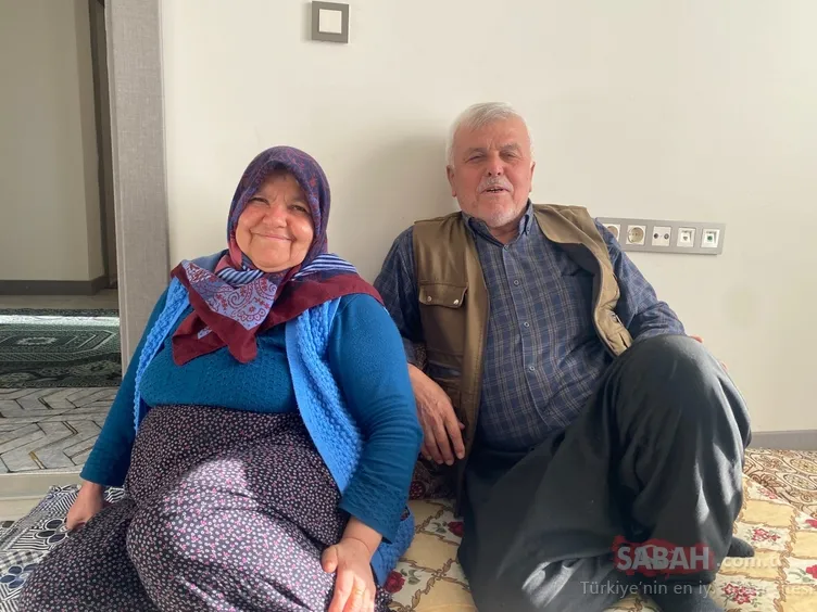 Depremzede çift yeni evlerine kavuştu! Evimiz saray gibi misafirler bizimkiyle değişelim mi diyor