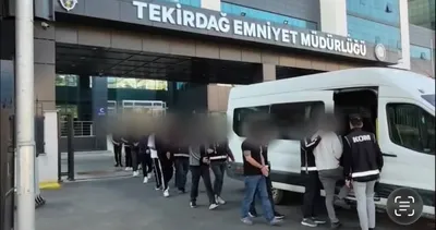 Tekirdağ’da organize suç örgütüne operasyon: 8 tutuklama #tekirdag