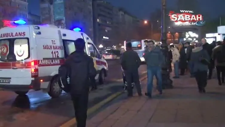 Yolun karşısına geçen yayaya otobüs çarptı