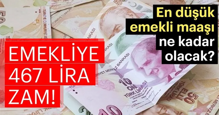 Emekli maaşlarına son dakika zam haberi! Emeklinin alacağı en düşük zam miktarı belli oldu!