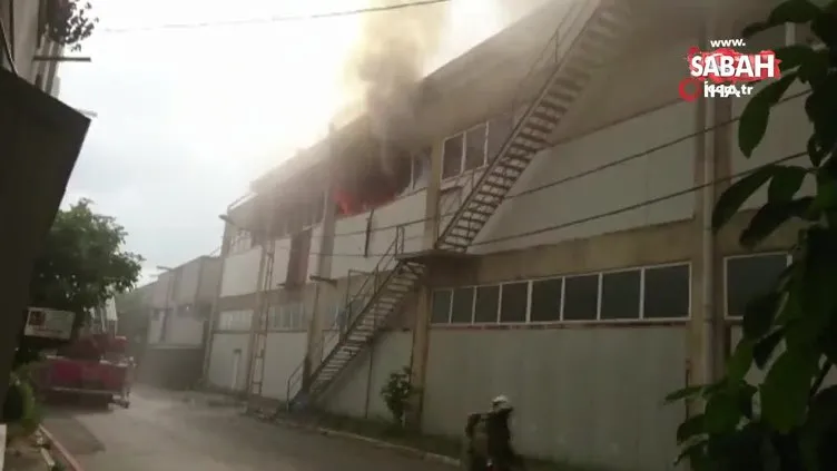 Pendik Kurtköy'de fabrika yangını
