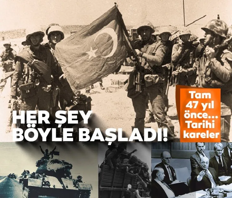 Kıbrıs Barış Harekatı’nın 47. yıl dönümü! İşte tarihi kareler