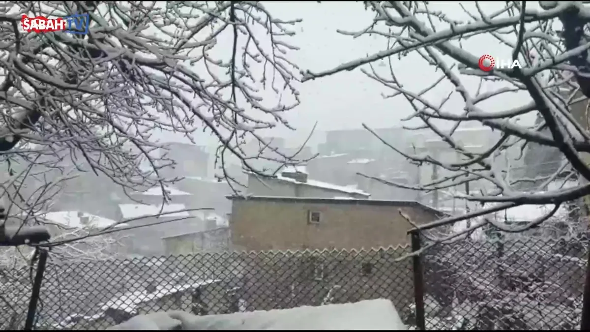 Hakkari'de Lapa Lapa Kar Yağışı Hayatı Olumsuz Etkiledi