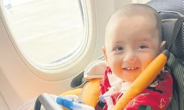 SMA hastası Mustafa Deniz bebek umuda uçtu #trabzon