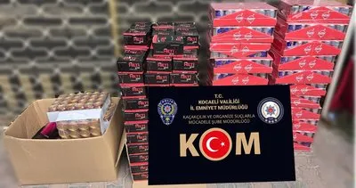 Kocaeli’de kaçakçılığa darbe! Binlerce cinsel içerikli hap ve içecek ele geçirildi #kocaeli