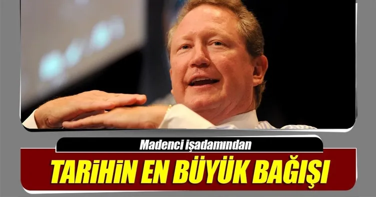 Tarihin en büyük bağışını yaptı