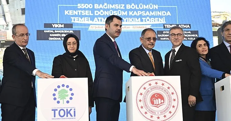 İstanbul’da 5 bin 500 yapının kentsel dönüşümü için tören düzenlendi