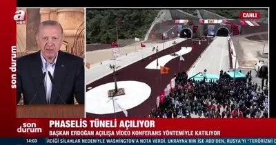 Başkan Erdoğan’dan Kemer – Kumluca Yolu ‘Phaselis Tüneli’ açılış töreninde önemli açıklamalar