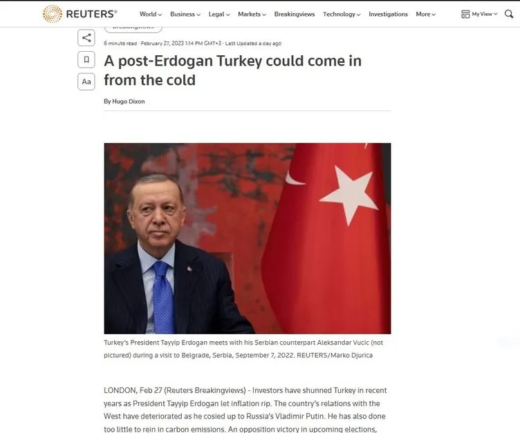 Batı’nın umudu 6’lı koalisyon: Reuters Batı’nın Türkiye planını yazdı! ABD, Çin ve Rusya’ya karşı bunu kullanacak