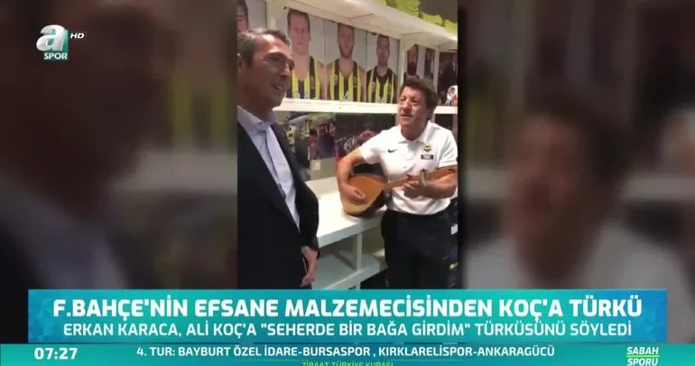 Fenerbahçe’nin Efsane Malzemecisinden Ali Koç’a Türkü! / A Spor / Sabah Sporu