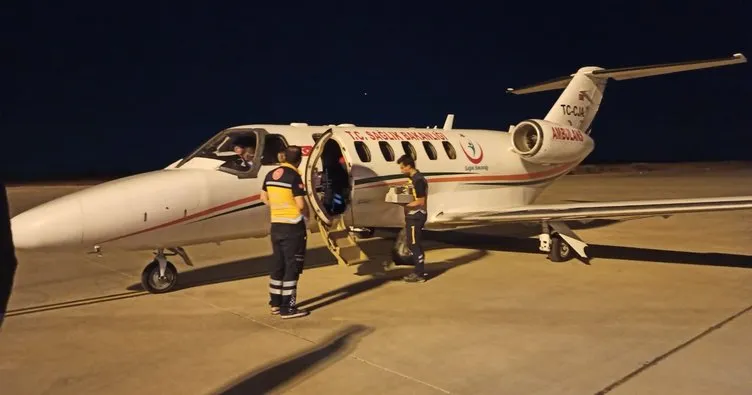Uçak Ambulansa Şanlıurfa’dan kalp nakli için havalandı