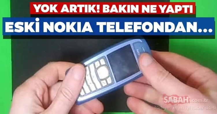 Mühendis genç eski Nokia telefondan yaptığına bakın!