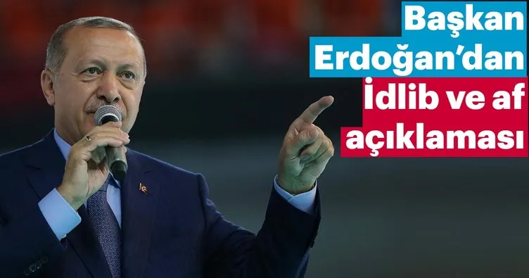 Başkan Erdoğan’dan ’af’ açıklaması
