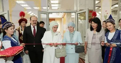 Emine Erdoğan Bişkek’te açılış yaptı
