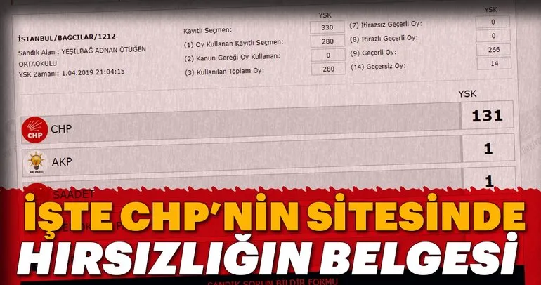 İstanbul’daki skandal, CHP’nin sitesinde böyle yayınlandı!
