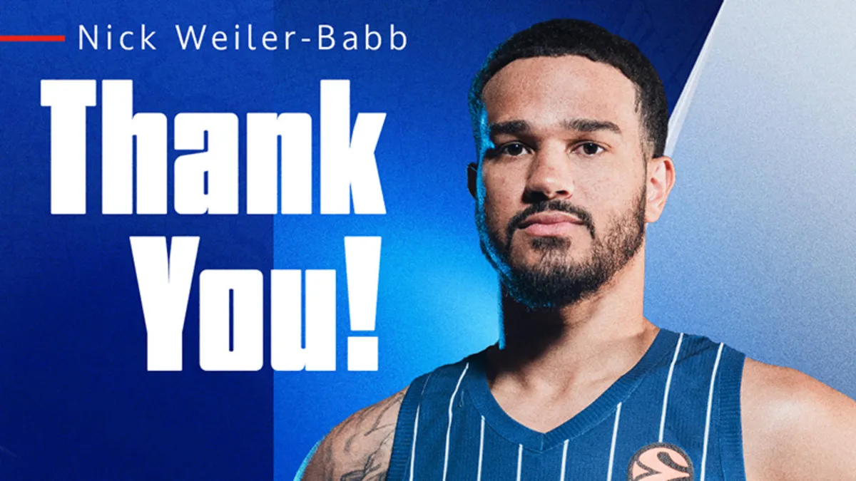 Nick Weiler Babb, Anadolu Efes'ten ayrıldı!