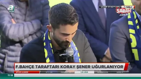 Fenerbahçe taraftarlar, yönetim ve futbolculardan Koray Şener'e son veda