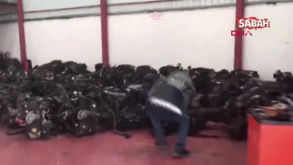 Ankara'da çok sayıda kaçak araç parçası ele geçirildi | Video