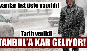 Meteoroloji’den İstanbul hava durumu uyarısı geldi! Kar yağışı başlıyor