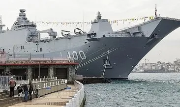 TCG Anadolu yeniden Sarayburnu’nda