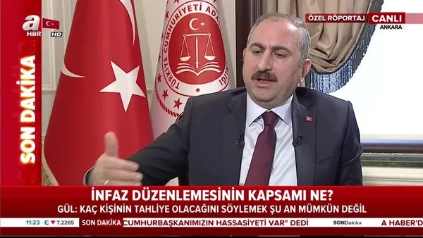 Adalet Bakanı Gül'den canlı yayında flaş ceza infaz yasası açıklaması | Video