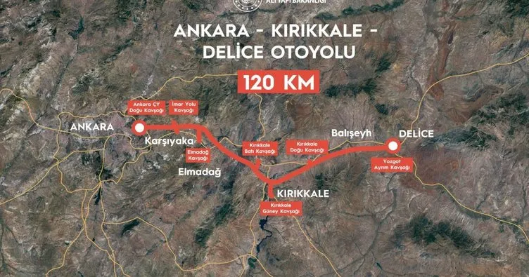 Ankara-Kırıkkale-Delice otoyolu için düğmeye basıldı
