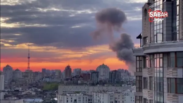 Son dakika: Ukrayna'nın başkenti Kiev'de şiddetli patlama! | Video