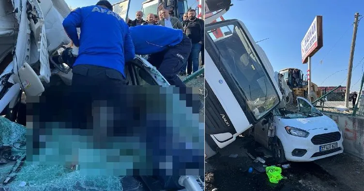 Batman’da feci kaza: Kamyonun üzerine devrildiği aracın sürücüsü öldü