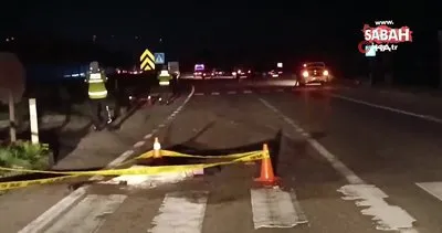 Yolun karşısına geçen yaşlı çifte otomobil çarptı: 1 ölü, 1 yaralı | Video