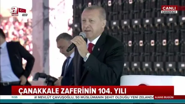Çanakkale Zaferi'nin 104.yılı... Başkan Erdoğan'dan önemli açıklamalar