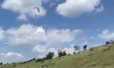Birbirine dolanan paraşütler yere çakıldı: 1 ölü 2 yaralı #ankara