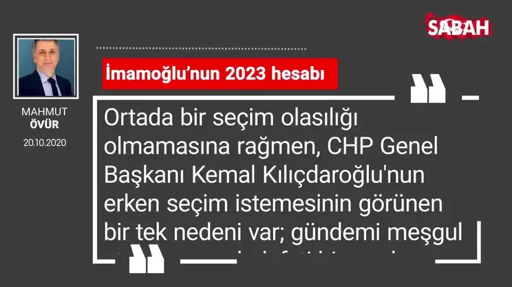 Mahmut Övür 'İmamoğlu’nun 2023 hesabı'