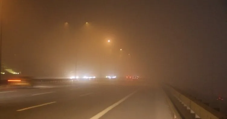 İstanbul’da gece sis etkili oldu