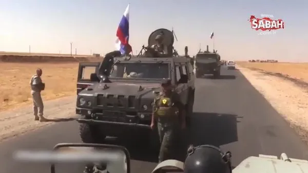 Terör örgütü PYD mensubu Rus aracından inerken görüntülendi | Video