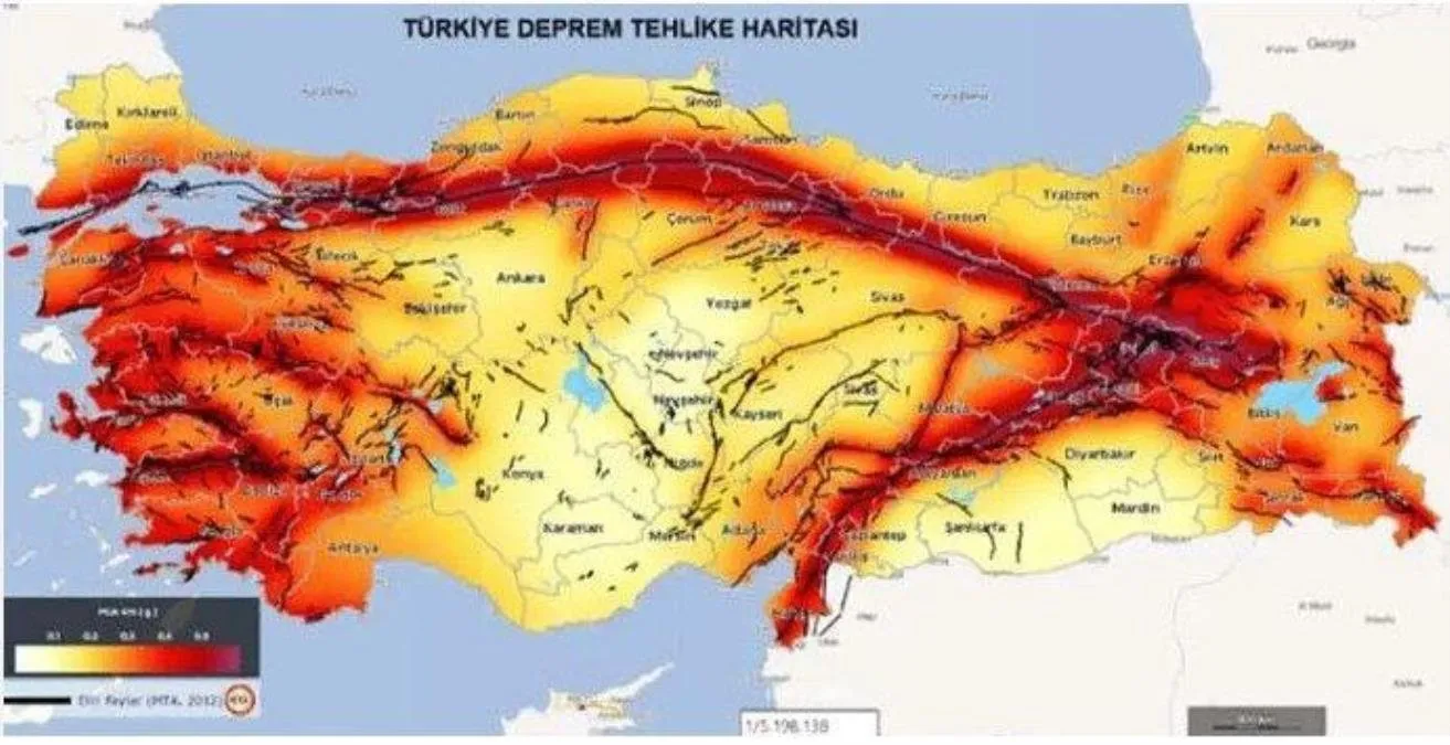 KUZEY ANADOLU FAY HATTI nerelerden geçer, hangi illerden, ne durumda? Türkiye fay hattı haritası sorgulama!