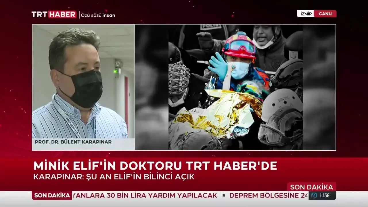 Izmir De 65 Saat Sonra Enkazdan Cikarilan Elif In Saglik Durumunu Doktoru Anlatti Video Videosunu Izle Son Dakika Haberleri