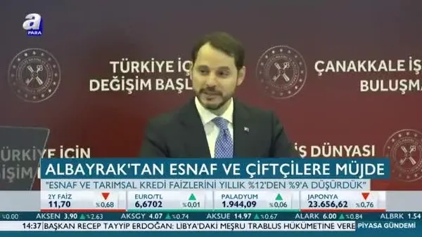 Bakan Albayrak'tan esnaf ve çiftçilere müjde