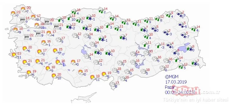 Meteorolojiâden son dakika hava durumu ve kar yaÄıÅı uyarısı geldi! Kar geliyor!