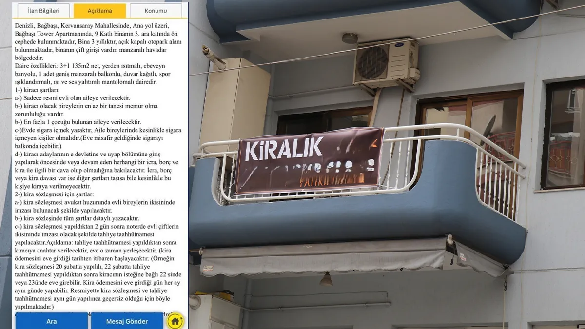 SON DAKİKA… Denizli’de ev sahibinden kiracısına şok talep! İşte 26 maddelik o liste: Her 50 günde bir… SON DAKİKA… Denizli’de ev sahibinden kiracısına şok talep! İşte 26 maddelik o liste: Her 50 günde bir…