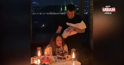 Murat Yıldırım minik kızları Miray’ı da kucağına alarak eşi Iman Elbani’nin doğum gününü kutladı: İyi ki doğdun her şeyim | Video