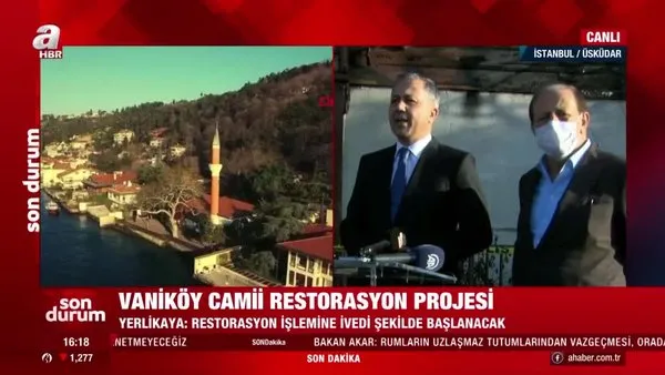 Son dakika! İstanbul Valisi Yerlikaya'dan flaş Vaniköy Camii açıklaması! Cemal Kalyoncu gerçekleştirecek | Video